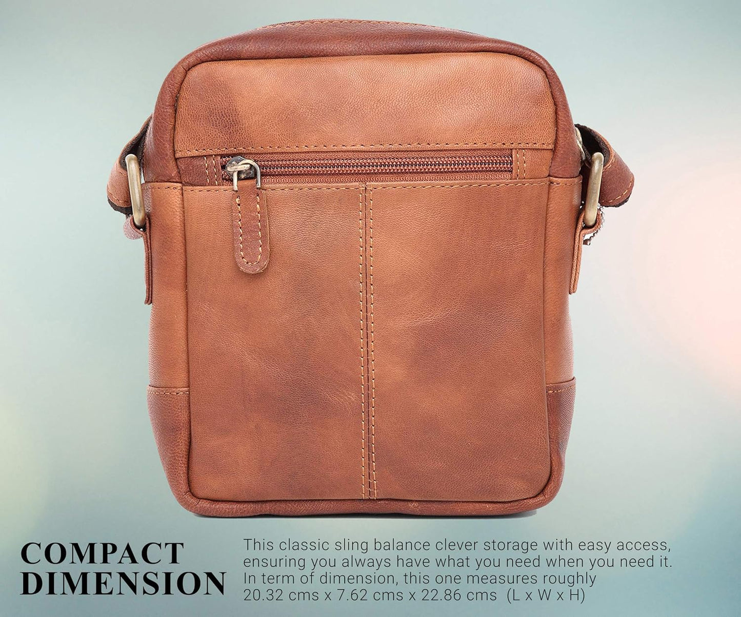 WildHorn Leather Mini Sling Bag worn Crossbody – Everyday Carry for Men Mauritius | bags.mu