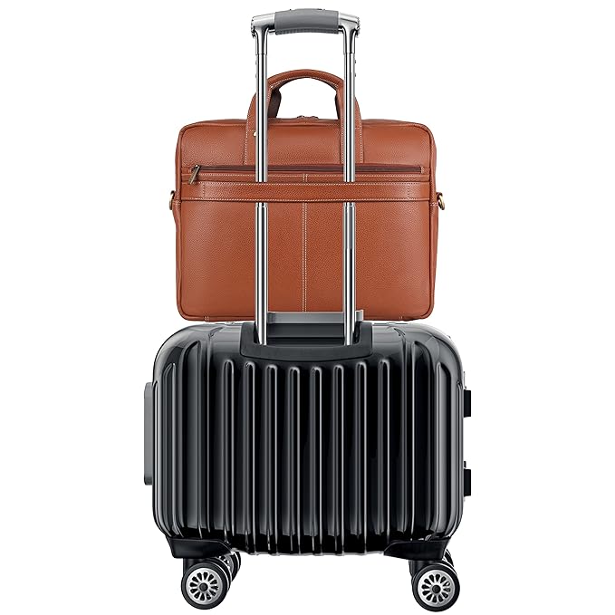 WildHorn Genuine Leather 15.6" Office Laptop Bag for Men | Professional Briefcase Bag