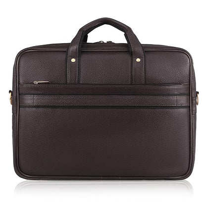 WildHorn Genuine Leather 15.6" Office Laptop Bag for Men | Professional Briefcase Bag