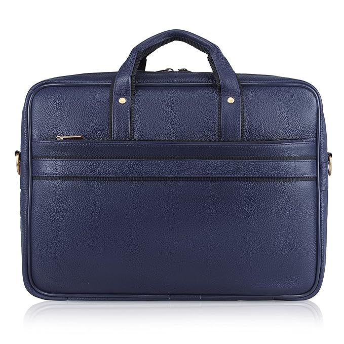WildHorn Genuine Leather 15.6" Office Laptop Bag for Men | Professional Briefcase Bag
